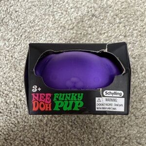 Nee Doh Funky Pup Purple Squish Toy